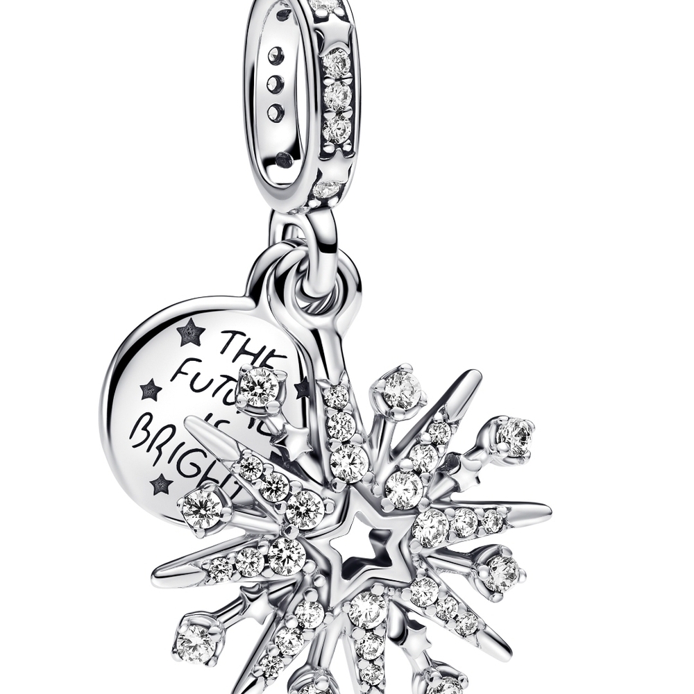 Pandora Silver Snowflake Pendant - Picture 2 of 7